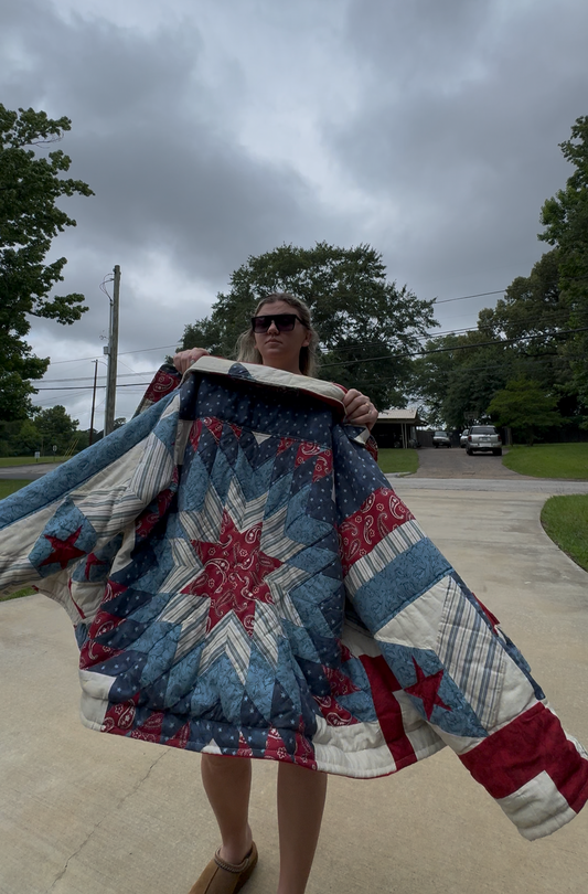 USA quilt coat!