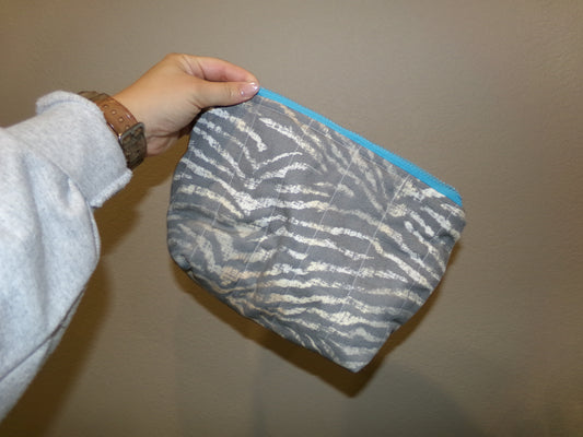 Tiger stripe zipper pouch