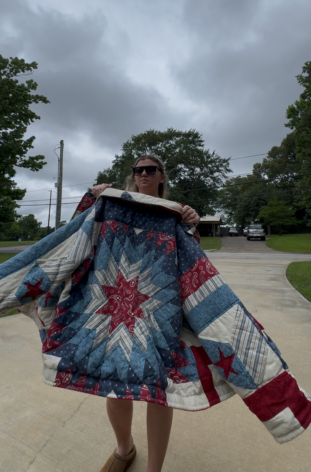 USA quilt coat!