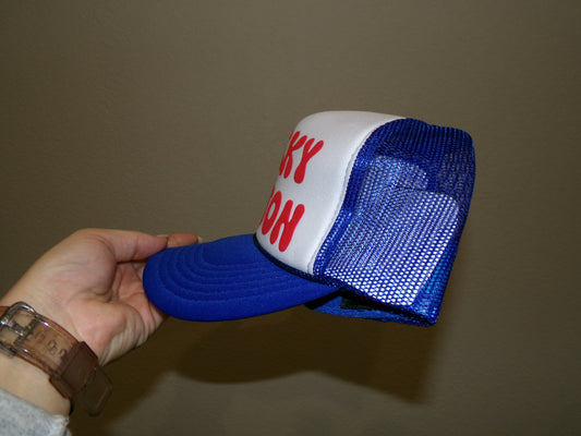Red white & blue trucker hat