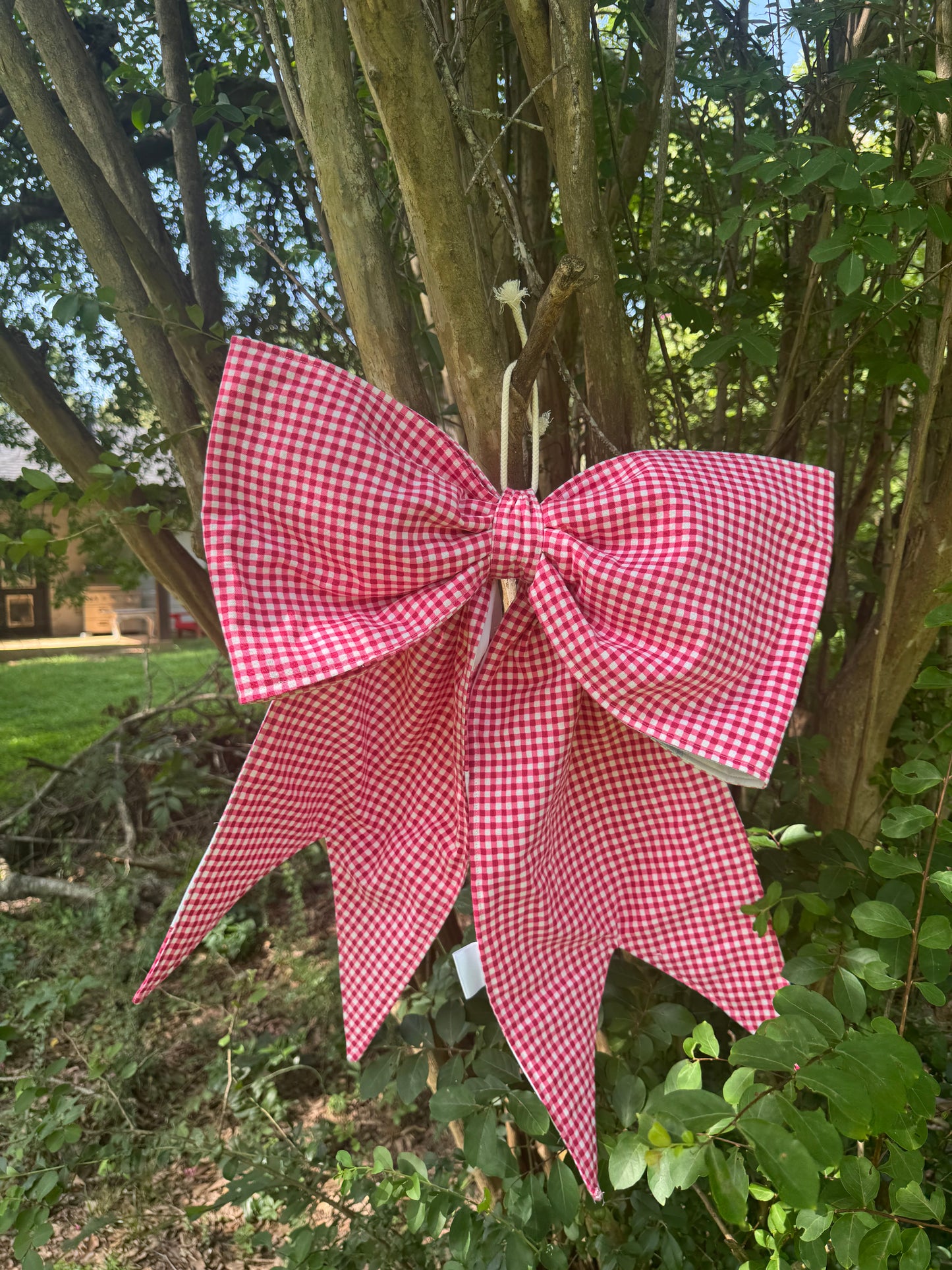 Reversible quilted bow