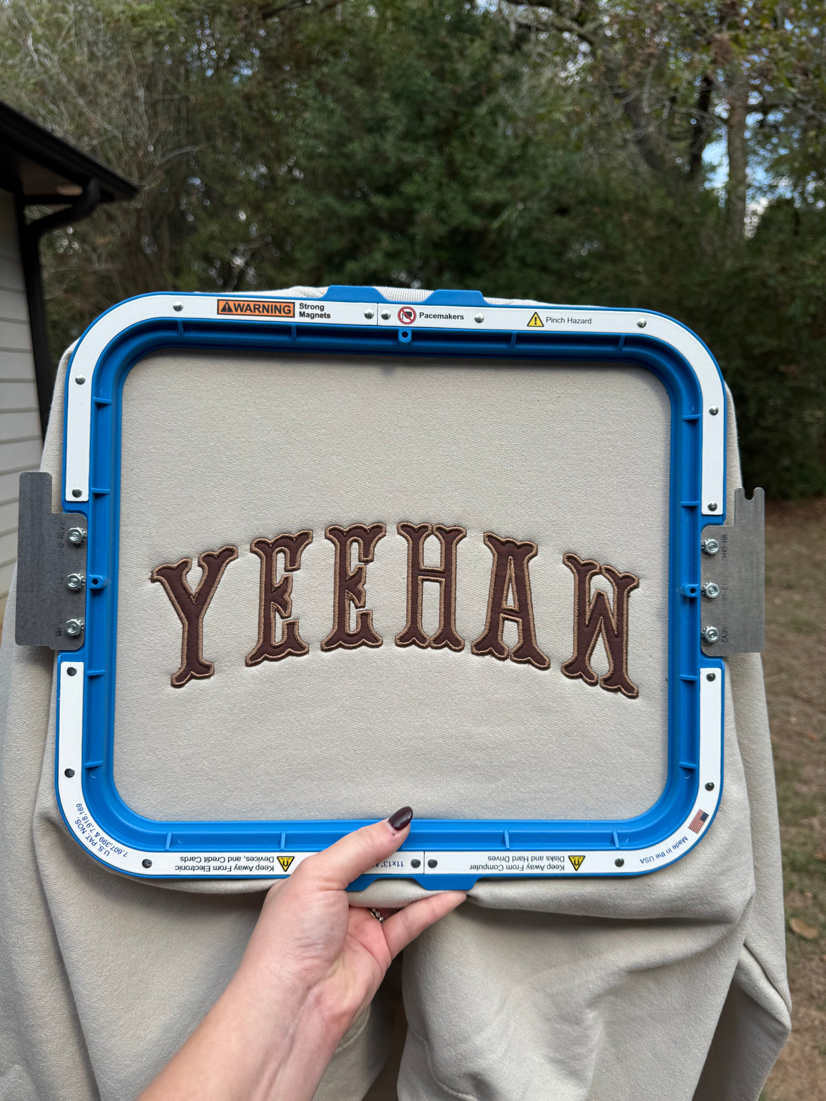 Yeehaw embroidered sweatshirt