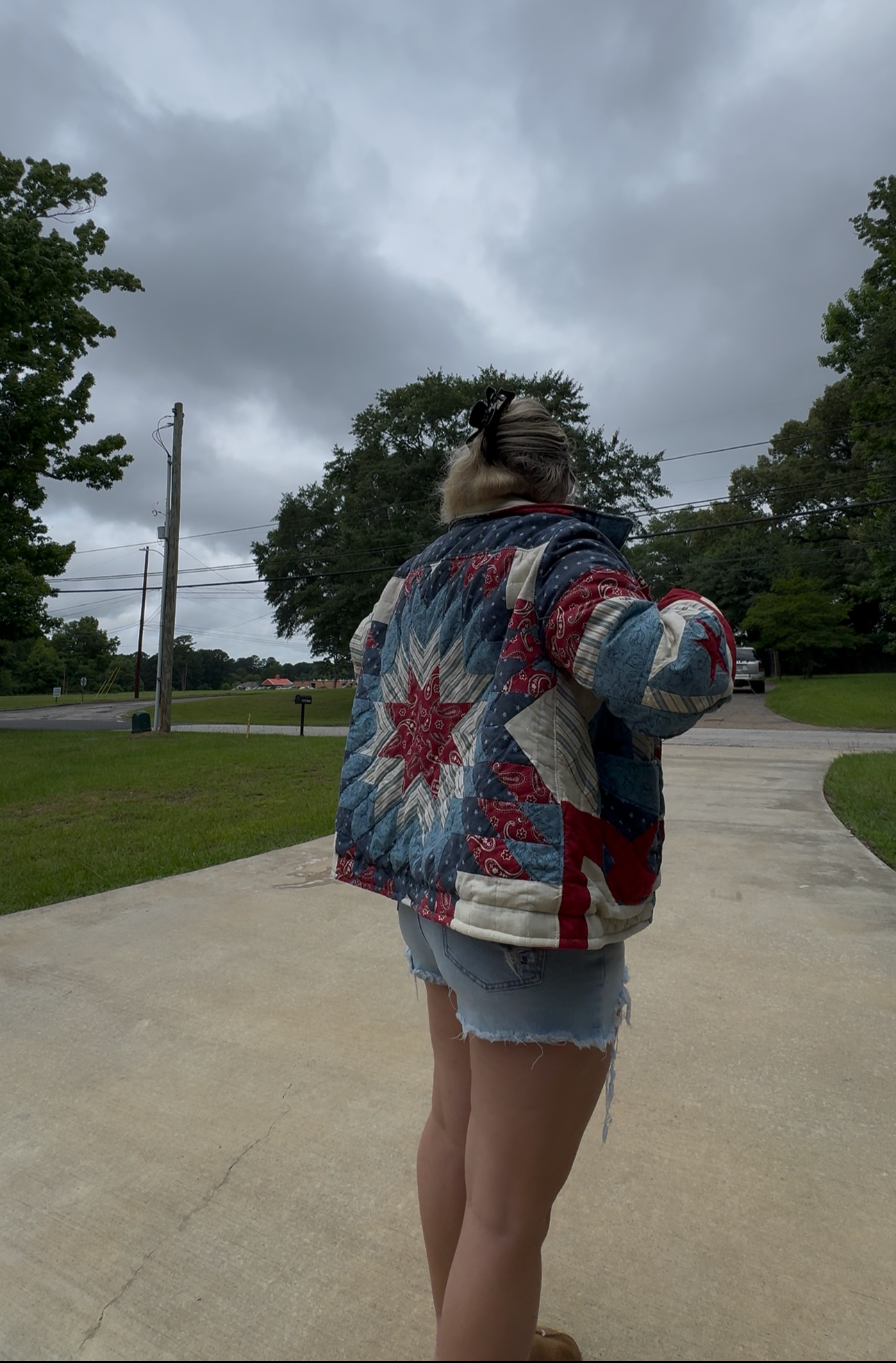 USA quilt coat!