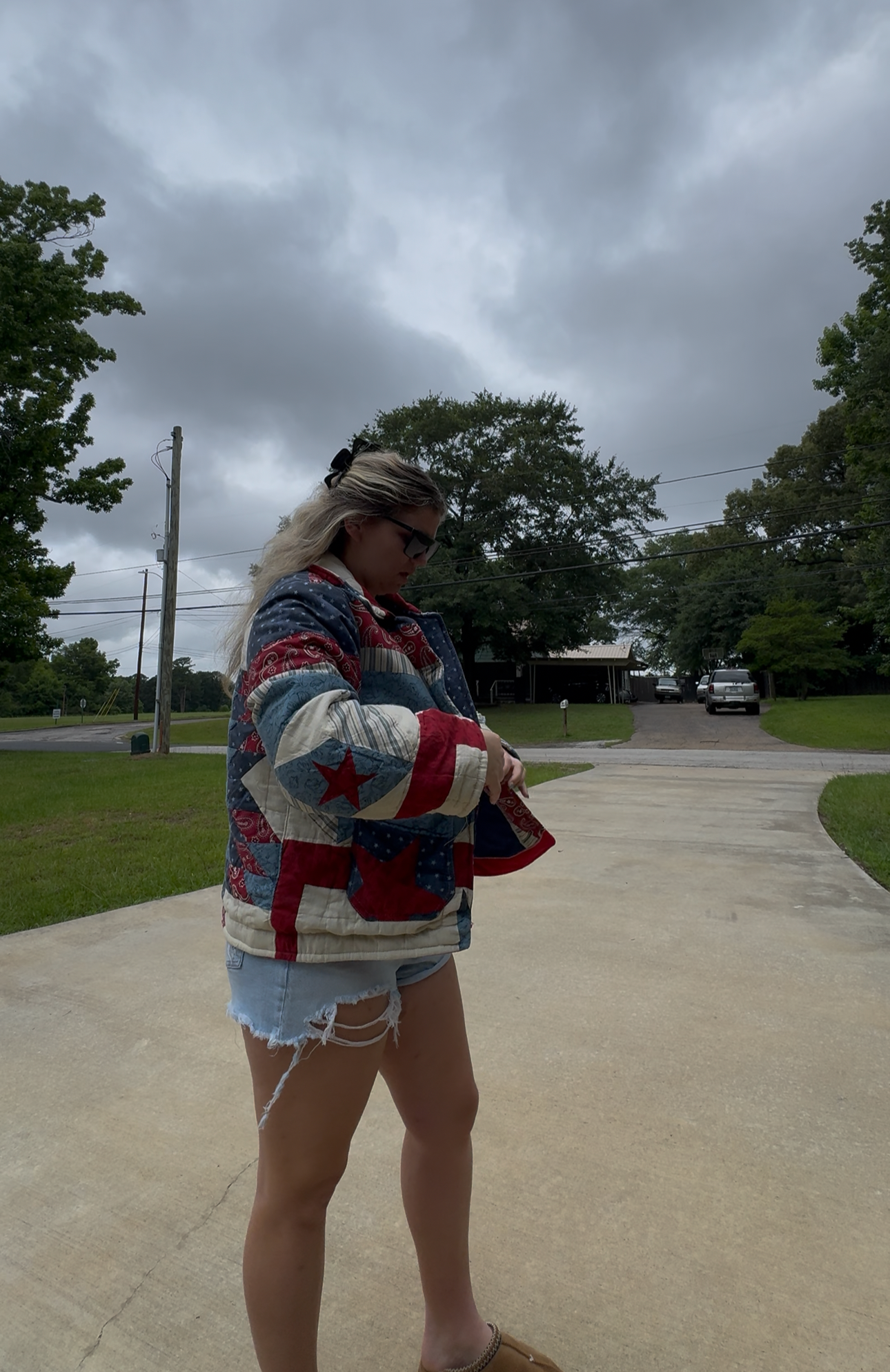 USA quilt coat!