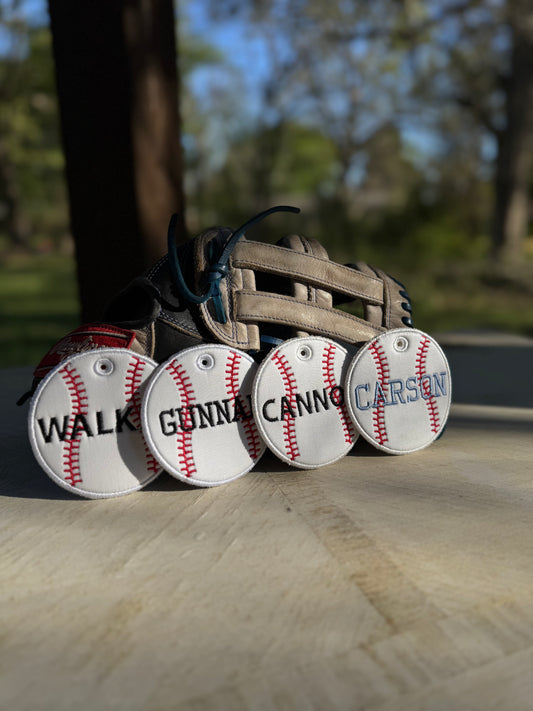 Baseball bag tag