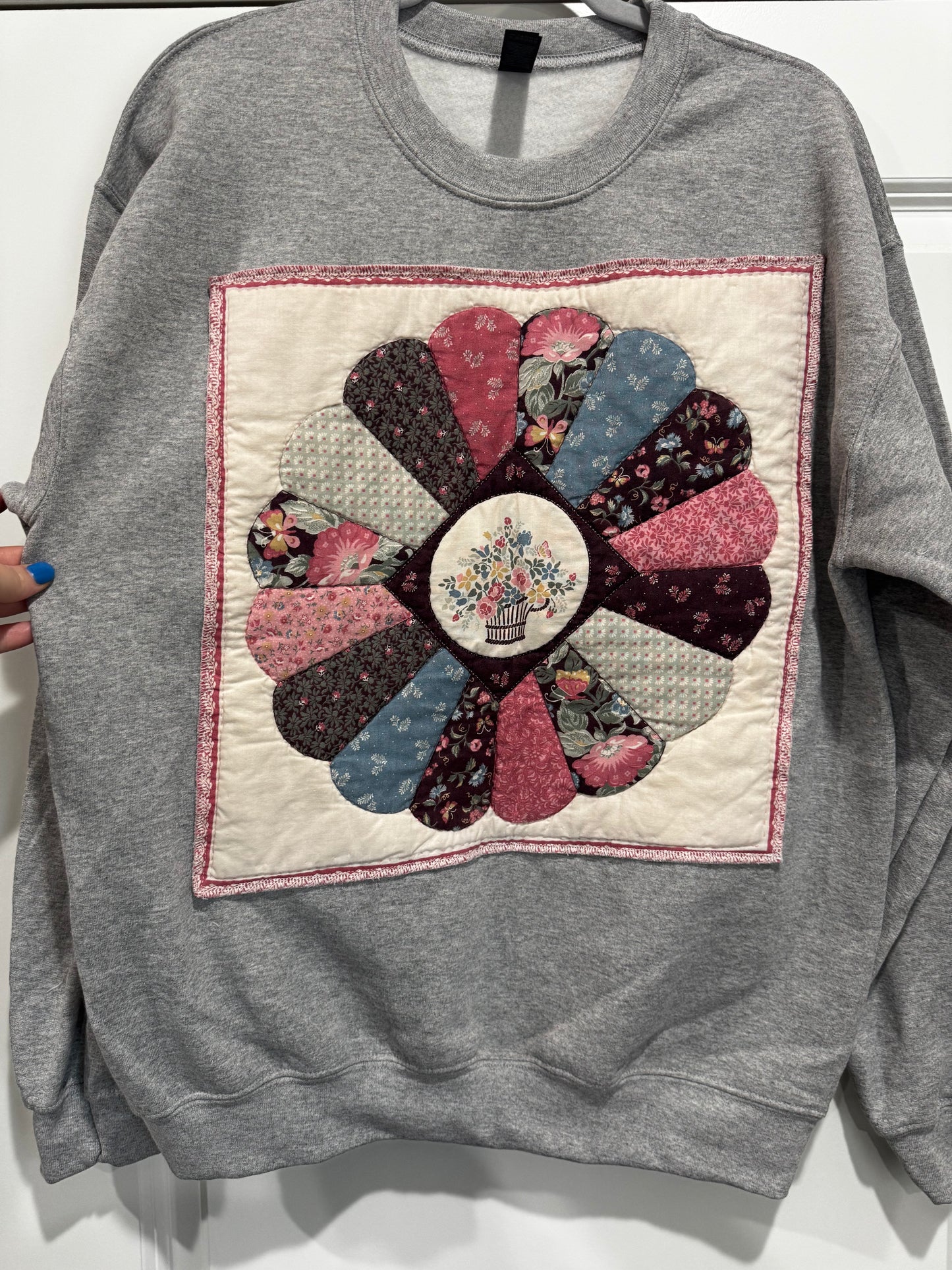 Quilted sweatshirt