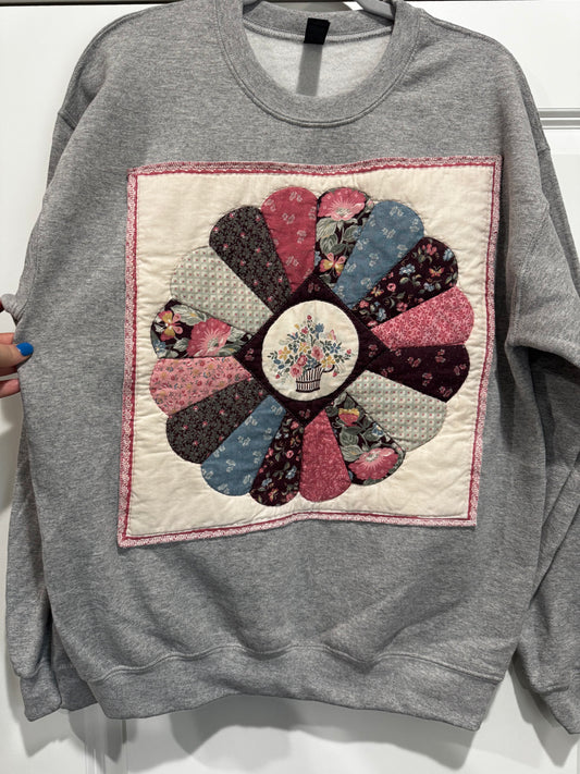 Quilted sweatshirt