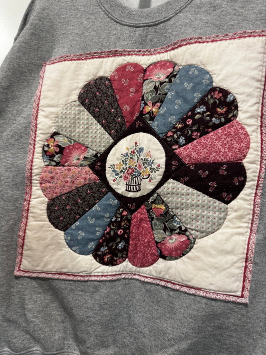 Quilted sweatshirt