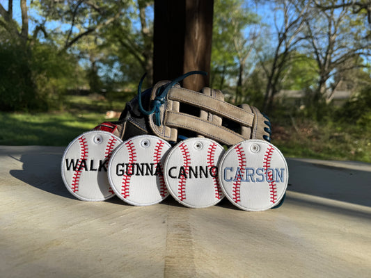 Baseball bag tag
