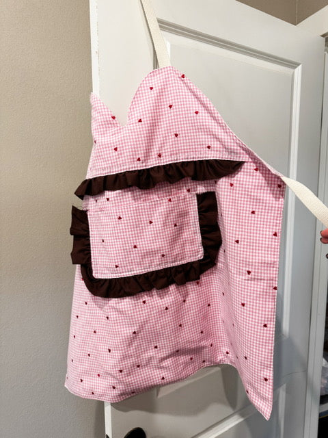 Heart boobie apron