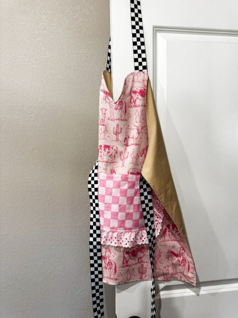 Western boobie apron